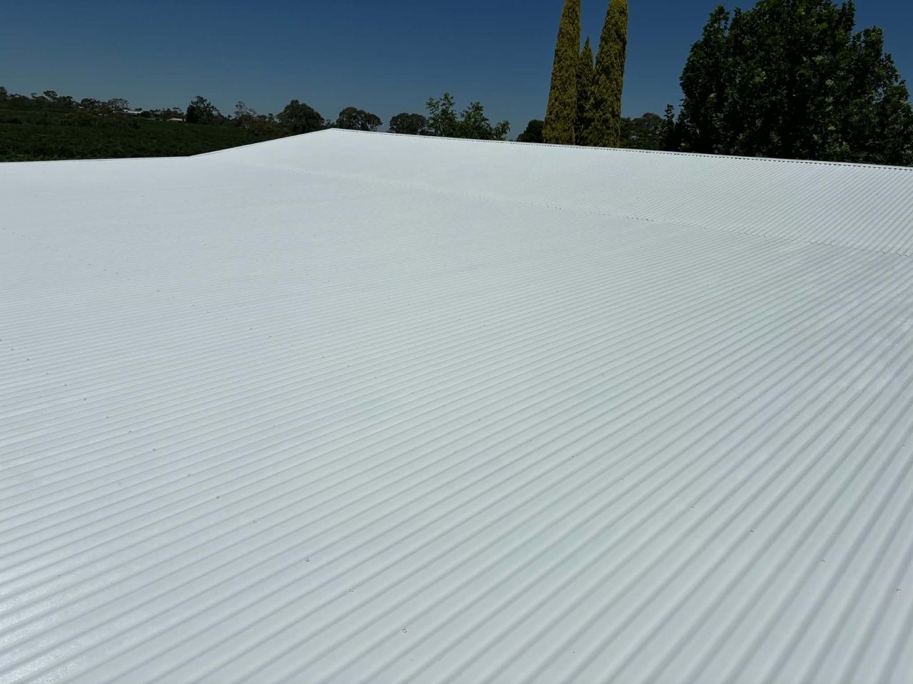 Roof restoration and recoat